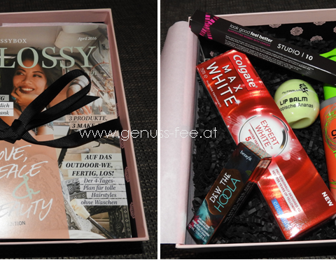 GLOSSYBOX APRIL 2016 - LOVE, PEACE & BEAUTY EDITION