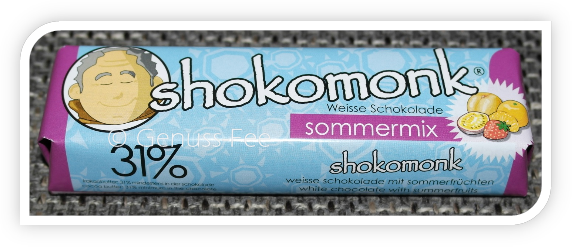 shokomonk Schokoladenriegel Sommermix Weiss